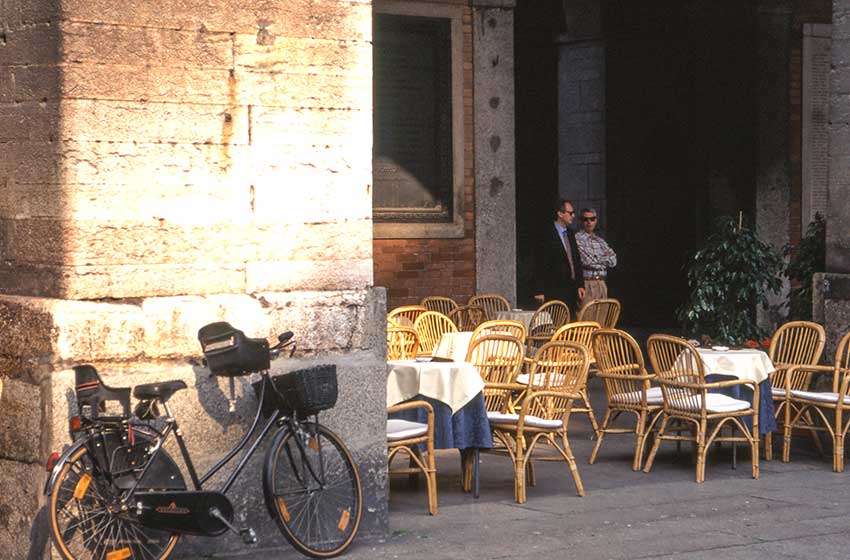 cafe in Cremona, Italy